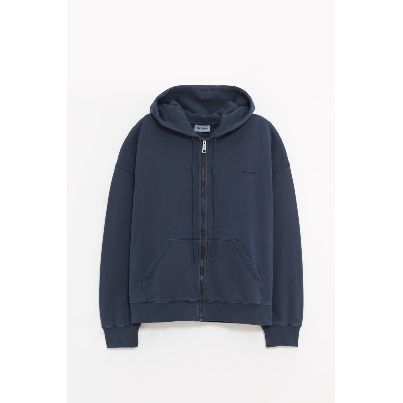 CARHARTT WIP CARBON HOODED BENTON SWEAT JACKET